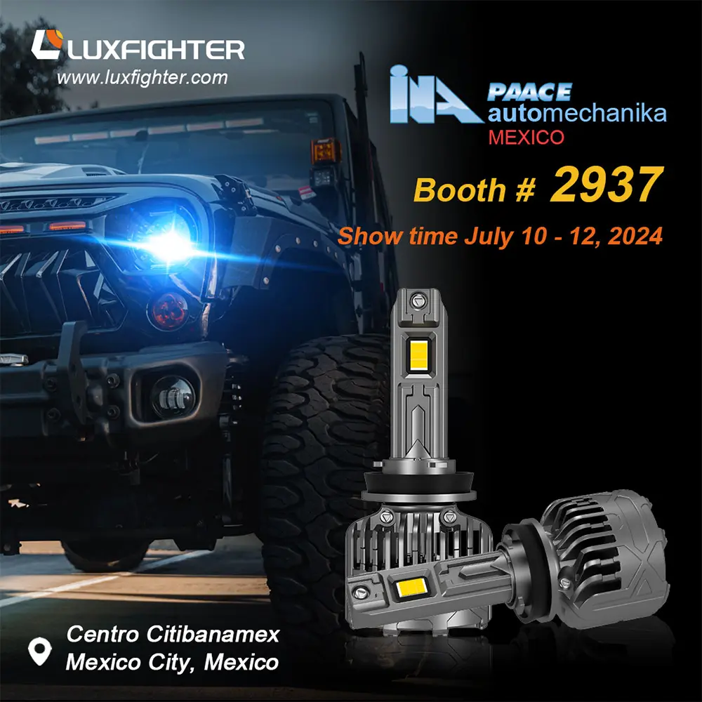Luxfighter Auta LED svetlomet 2024 Mexiko Ina paace